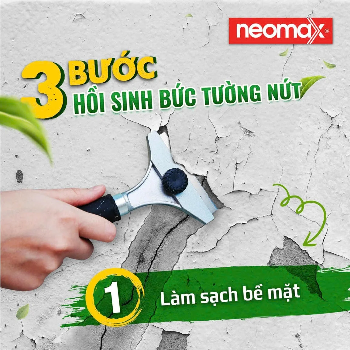 Thi Công Chống Thấm Uy Tín, Bền Vững, Báo Giá Mới Nhất 2026 4 3 buoc hoi sinh buc tuong nut