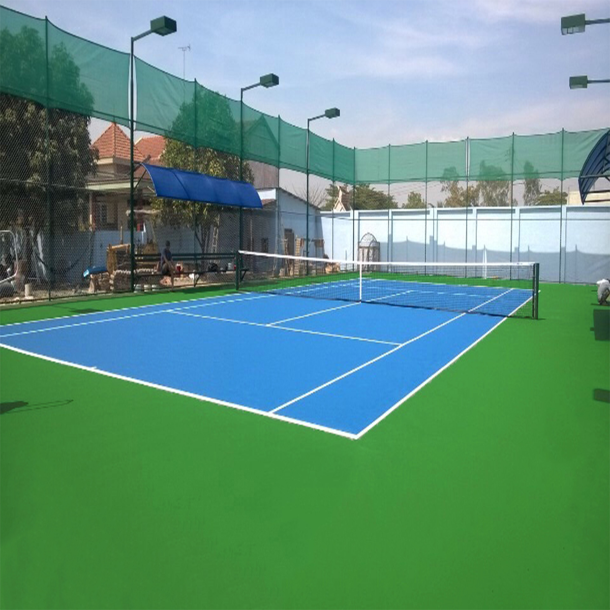 quy trinh thi cong san tennis
