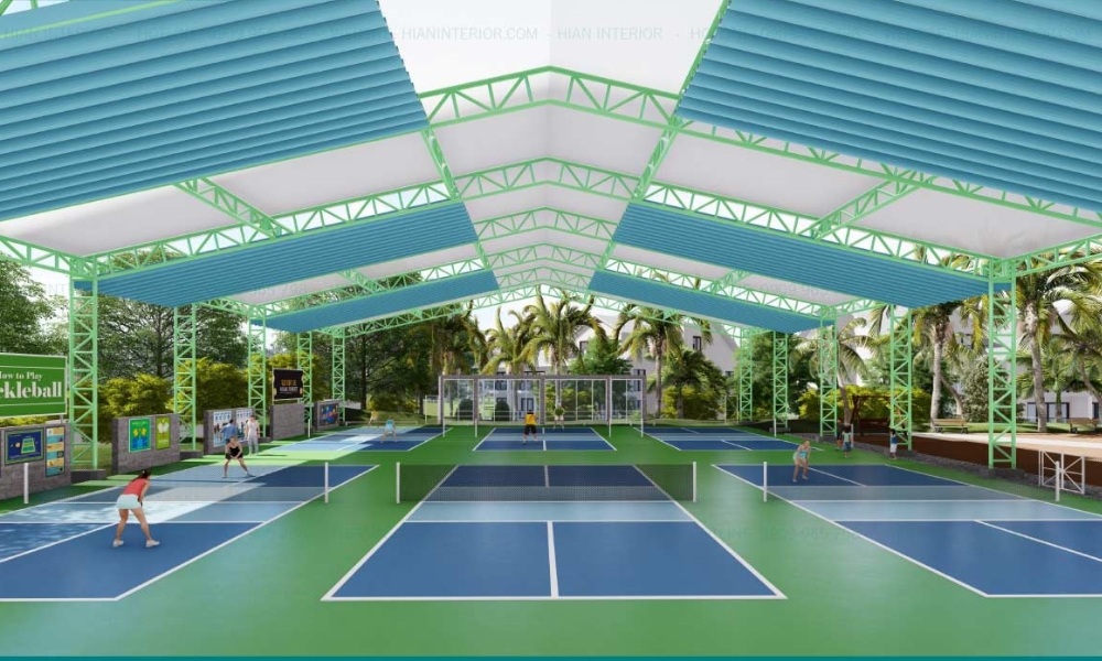 Báo giá và Quy trình thi công sân Pickleball trọn gói tiêu chuẩn 2026 3 san pickleball.6