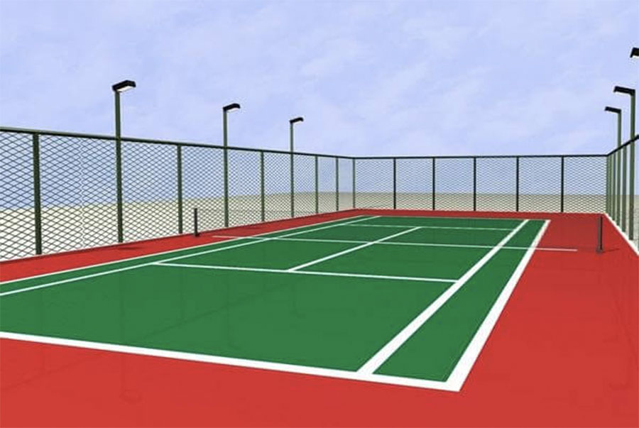 thi cong san tennis
