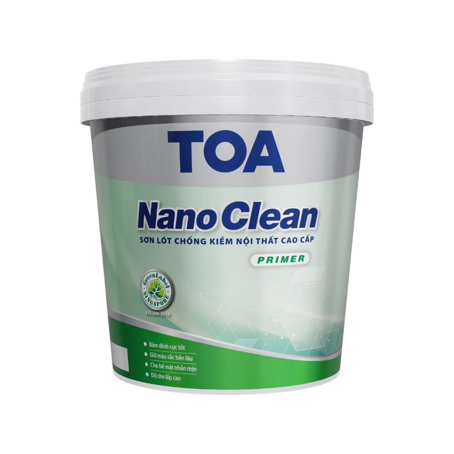 TOA NANOCLEAN PRIMER - PREMIUM INTERIOR ALKALI RESISTING PRIMER 1 TOA NANOCLEAN PRIMER - PREMIUM INTERIOR ALKALI RESISTING PRIMER