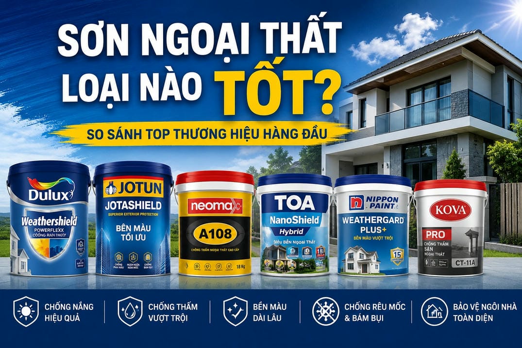 Sơn ngoại thất loại nào tốt