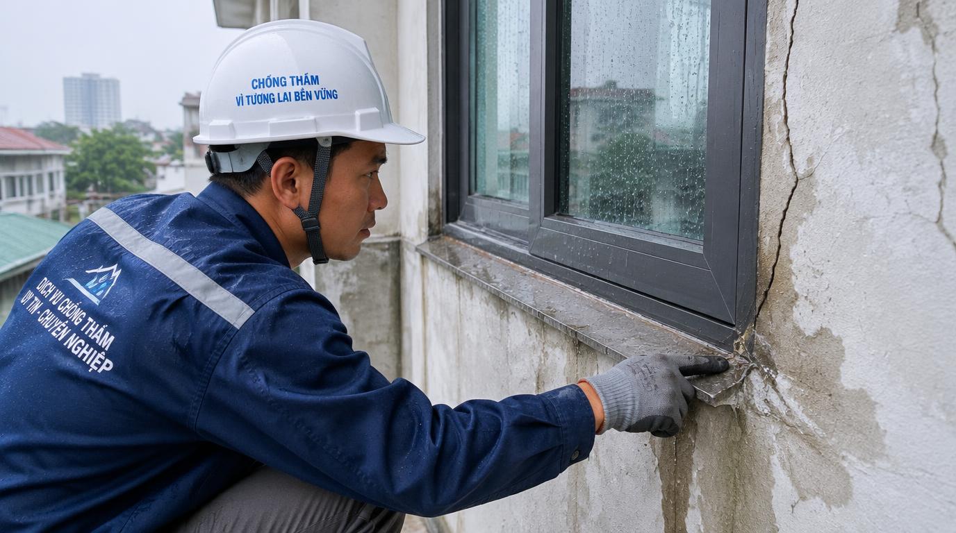 Thi công: Vì sao trám lại vẫn thấm Bốn lỗi cần kiểm tra trước khi bắn thêm keo