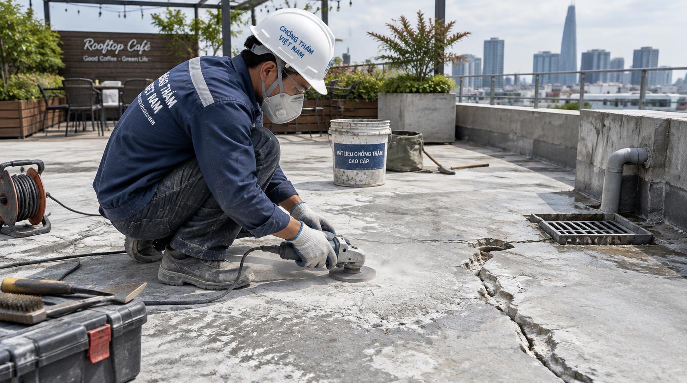 Thi công: Trình tự thi công từ nền bê tông đến lớp hoàn thiện