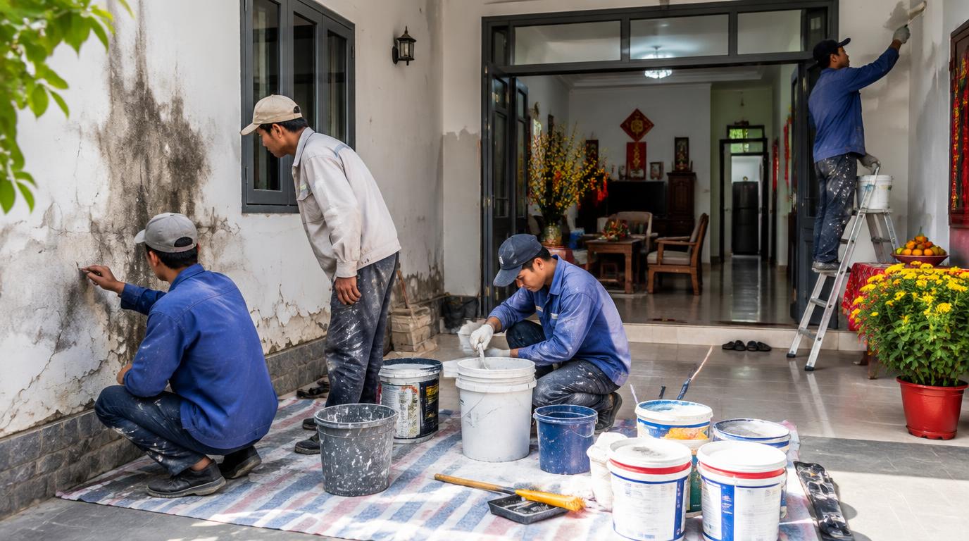 dich vu son sua nha tron goi on tet tai buon