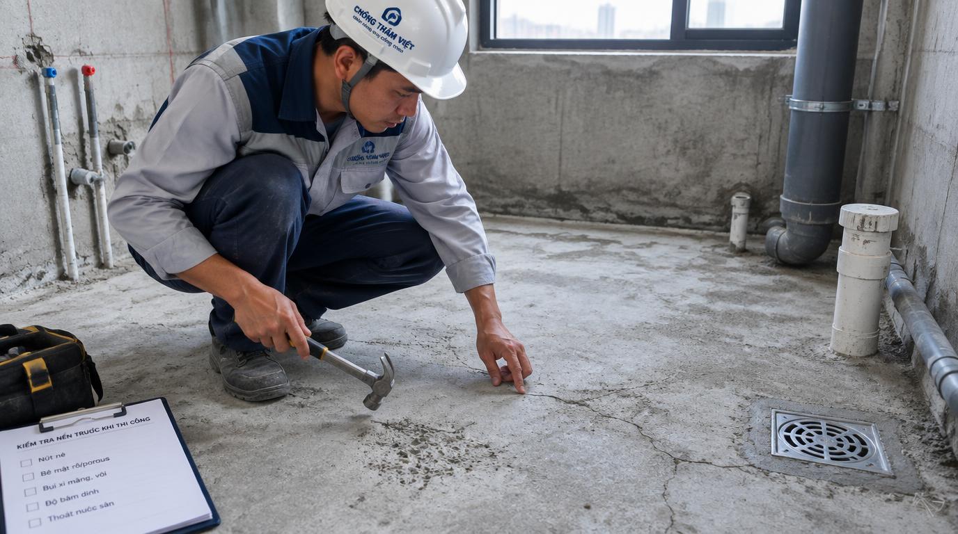 Thi công: Nhìn nền bằng tiêu chí kỹ thuật không chỉ bằng mắt thường