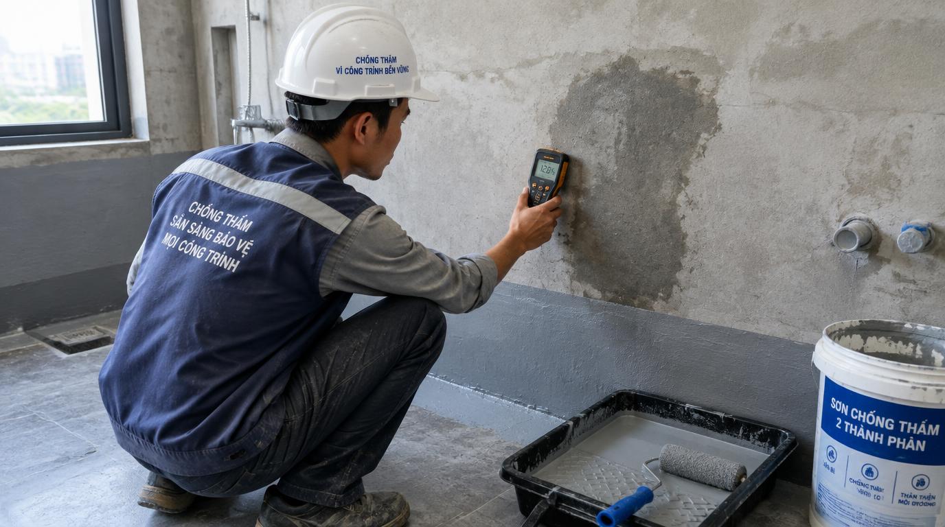 Thi công: Đủ số giờ nhưng tường còn ẩm vì sao vẫn phải hoãn