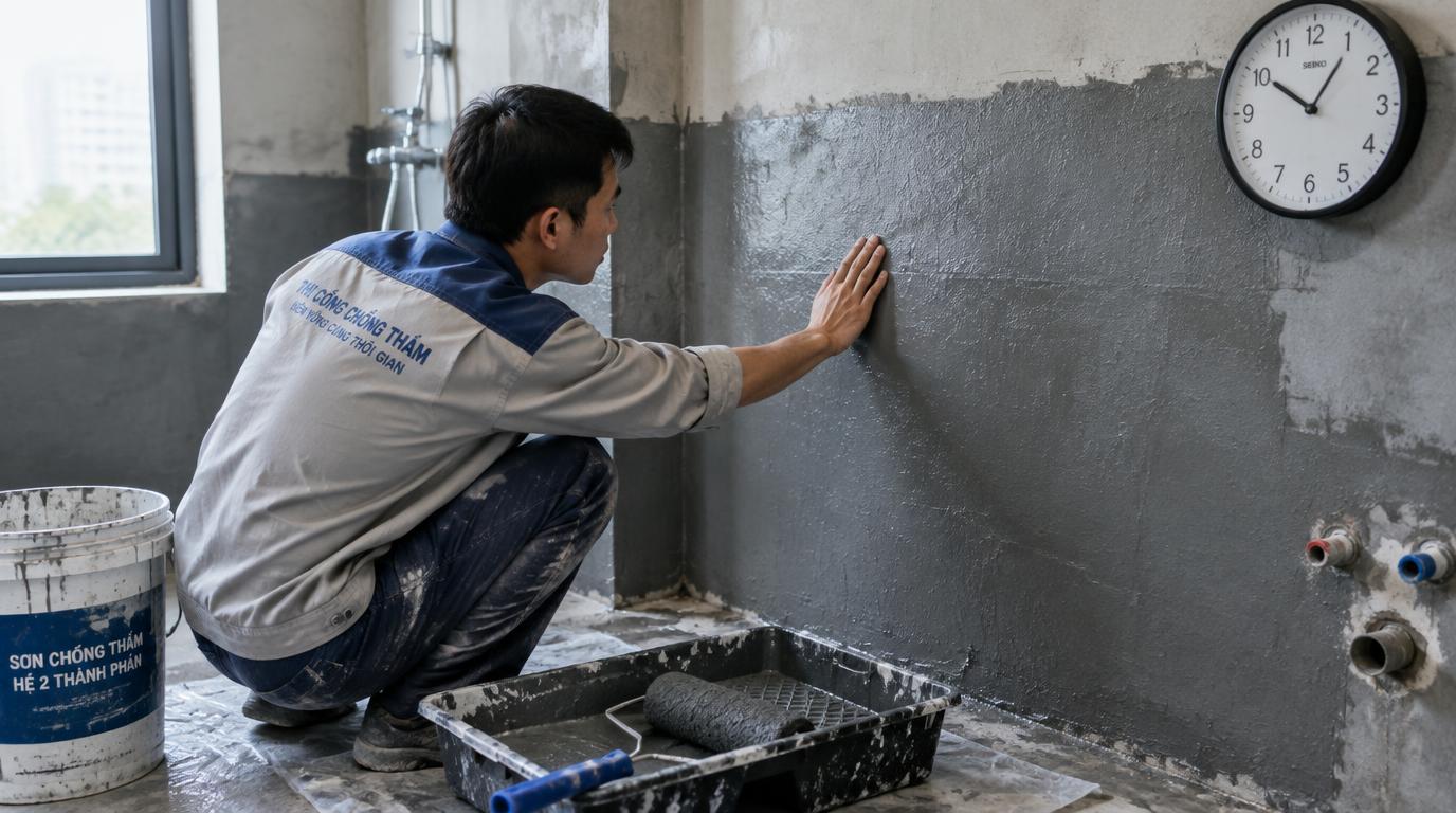 Thi công: Cách tính giờ và kiểm soát thợ sơn từng lớp