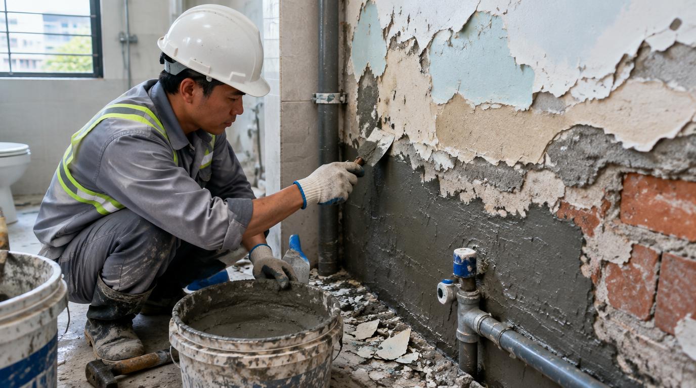 Thi công: Tại sao sơn nhà xong bị bong từng mảng lớn Nhìn từ lớp vật liệu đang hư hỏng